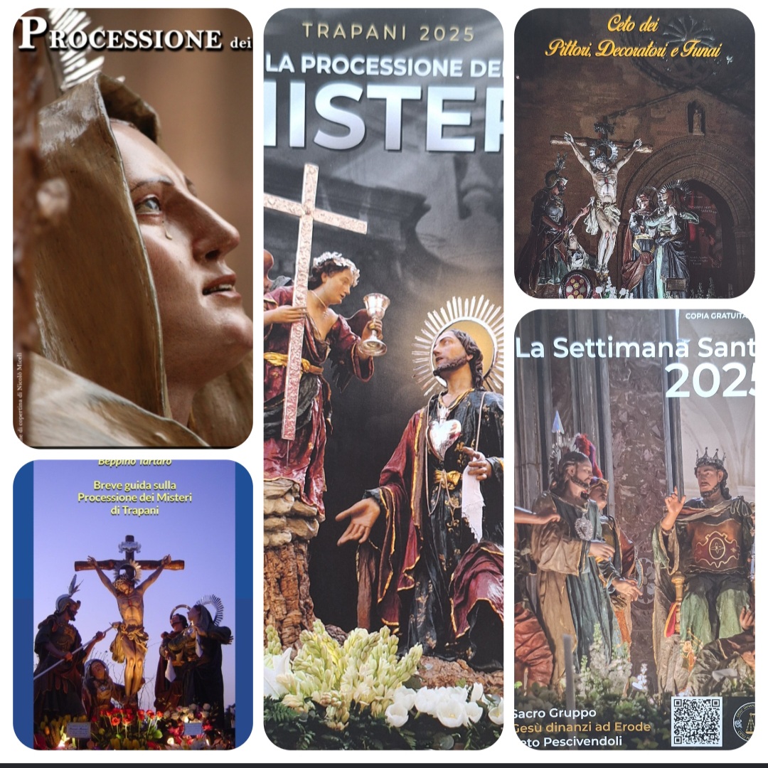 CARTOLINE/ANNULLI  – PUBBLICAZIONI -PROCESSIONE DEI MISTERI 2025